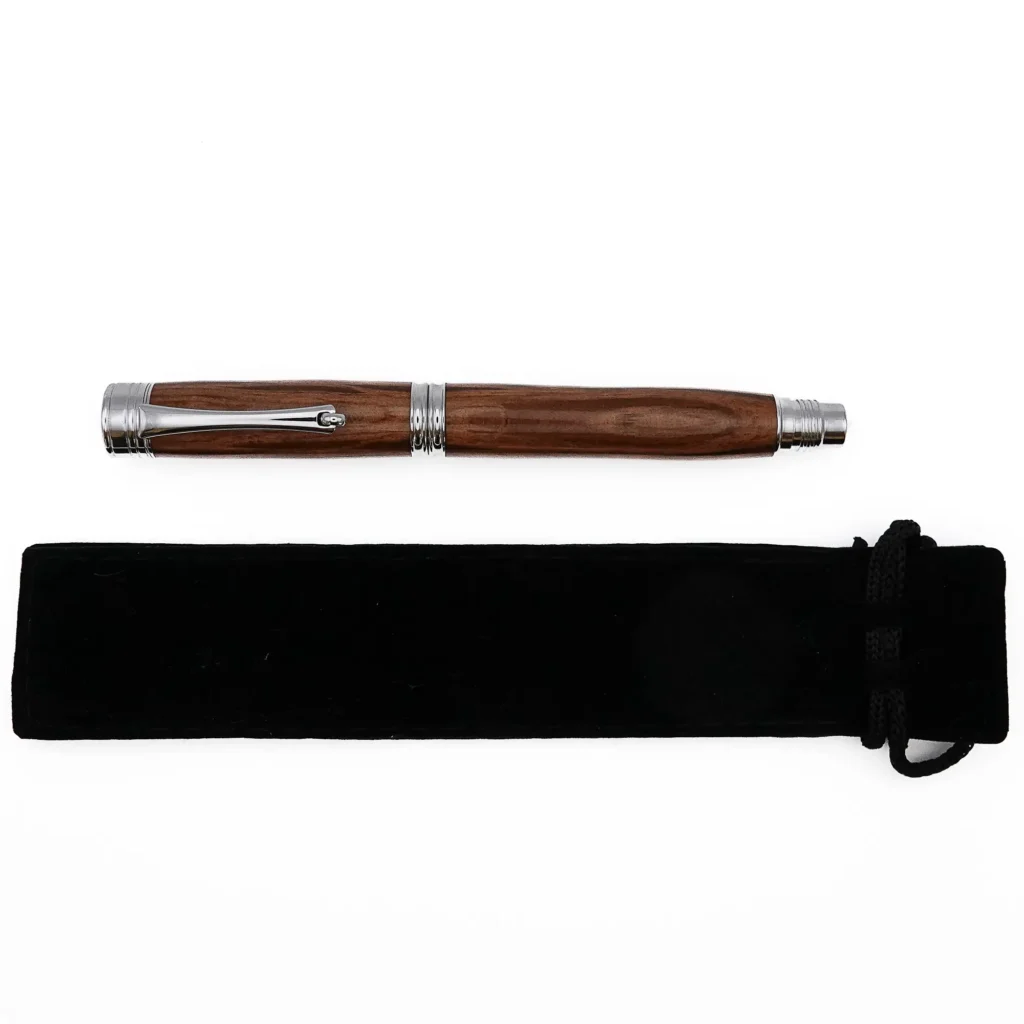 Holm Oak Rollerball Pen With Chrome Plated Fittings (1202)