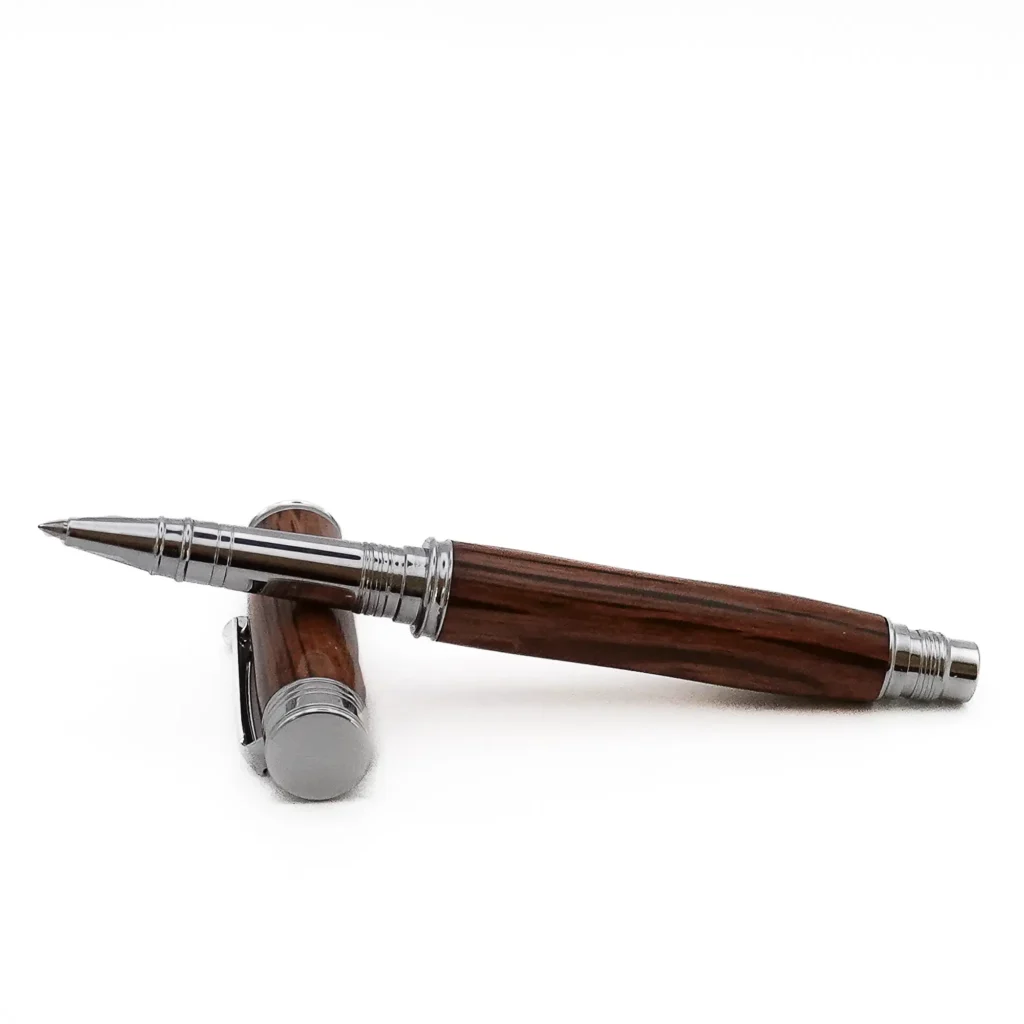 Holm Oak Rollerball Pen With Chrome Plated Fittings (1202)