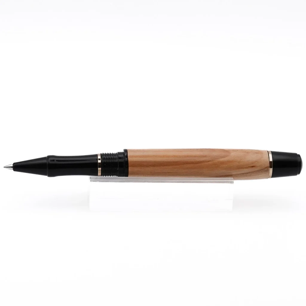 Mid Range Rollerball Pen in Olive with Black and Gold Fittings (1211)
