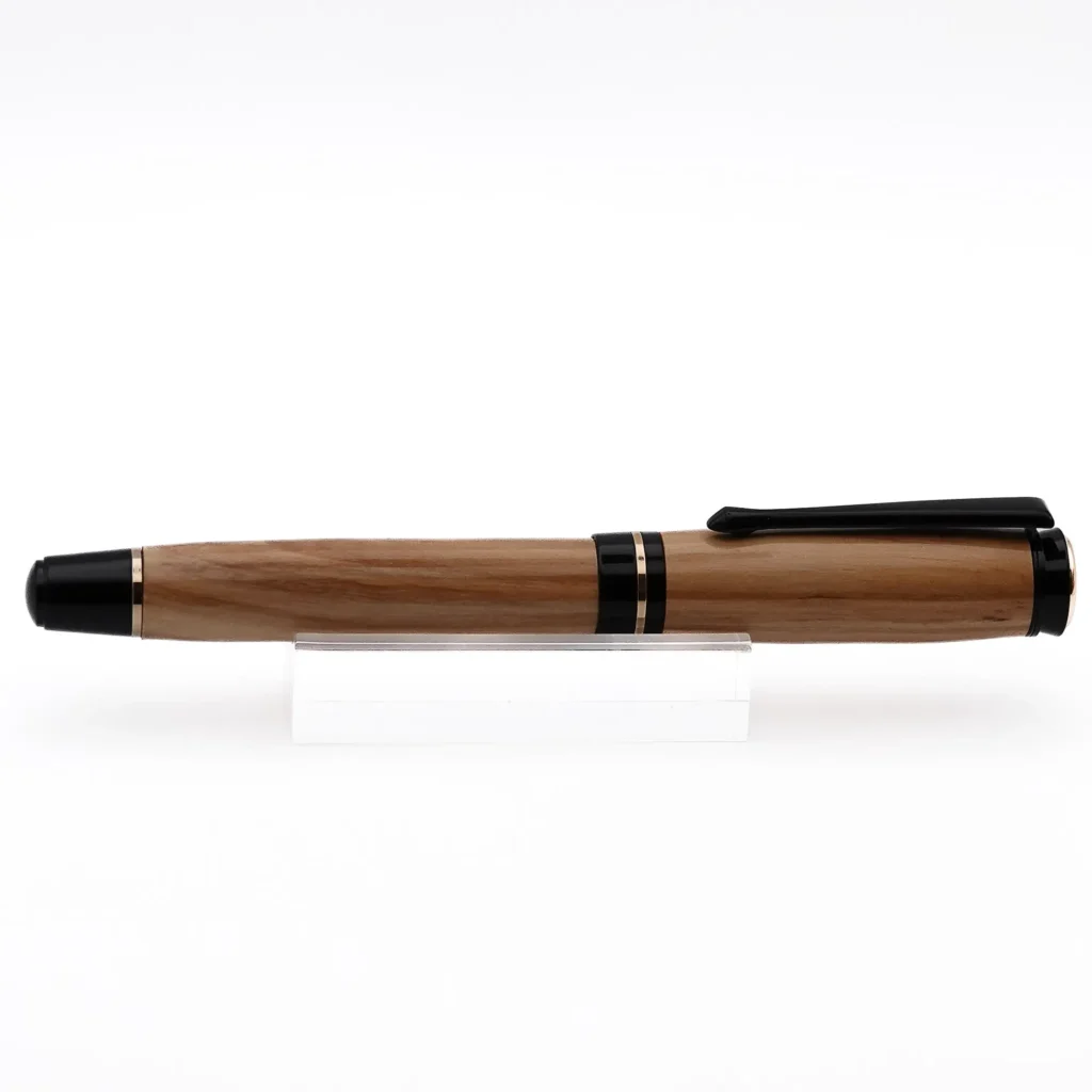 Mid Range Rollerball Pen in Olive with Black and Gold Fittings (1211)
