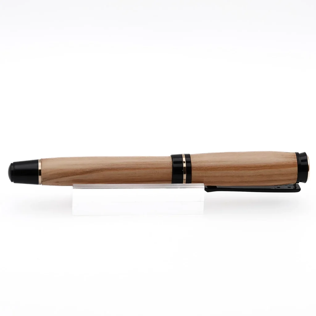 Mid Range Rollerball Pen in Olive with Black and Gold Fittings (1211)