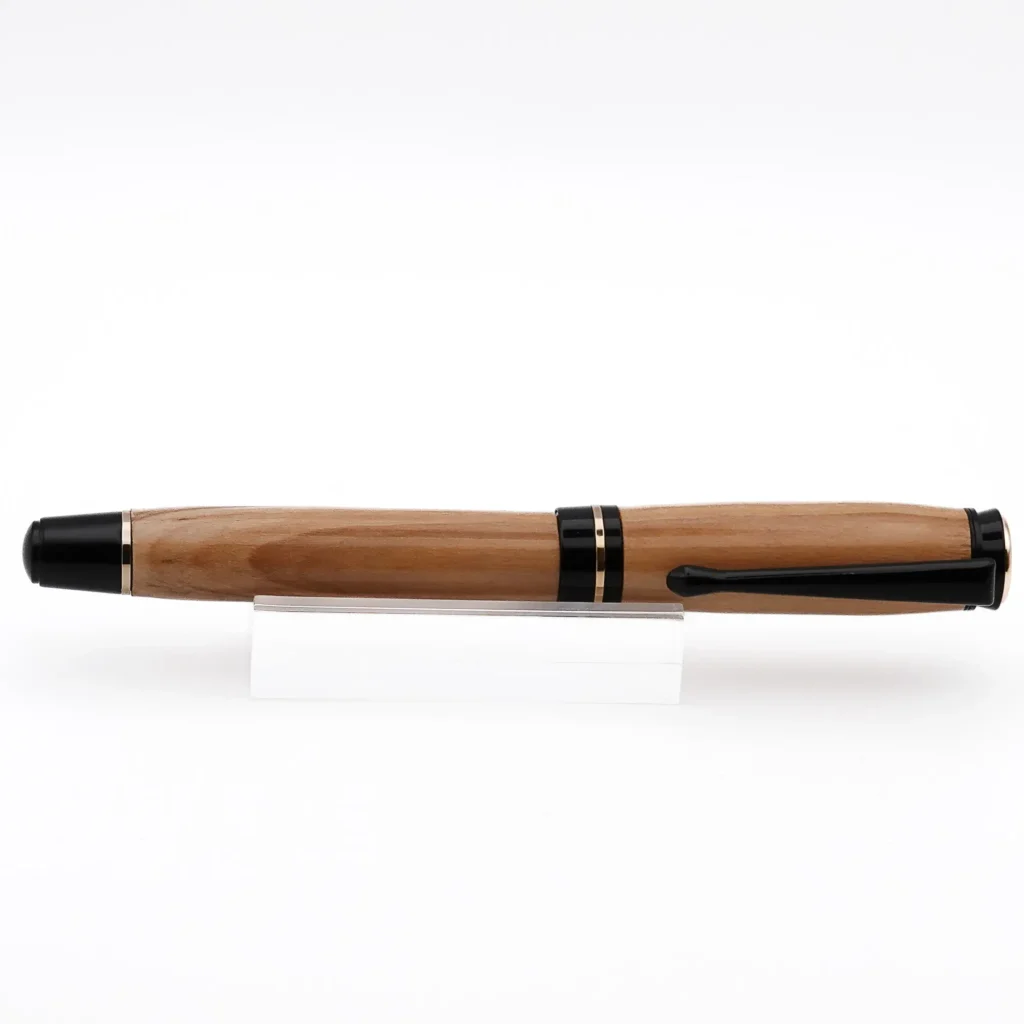 Mid Range Rollerball Pen in Olive with Black and Gold Fittings (1211)