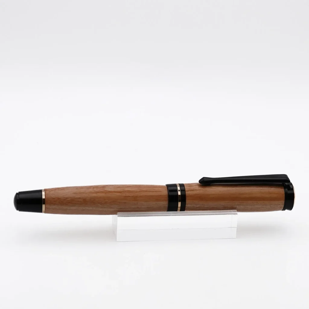 Mid Range Fountain Pen in Olive with Black and Gold Fittings (1212)