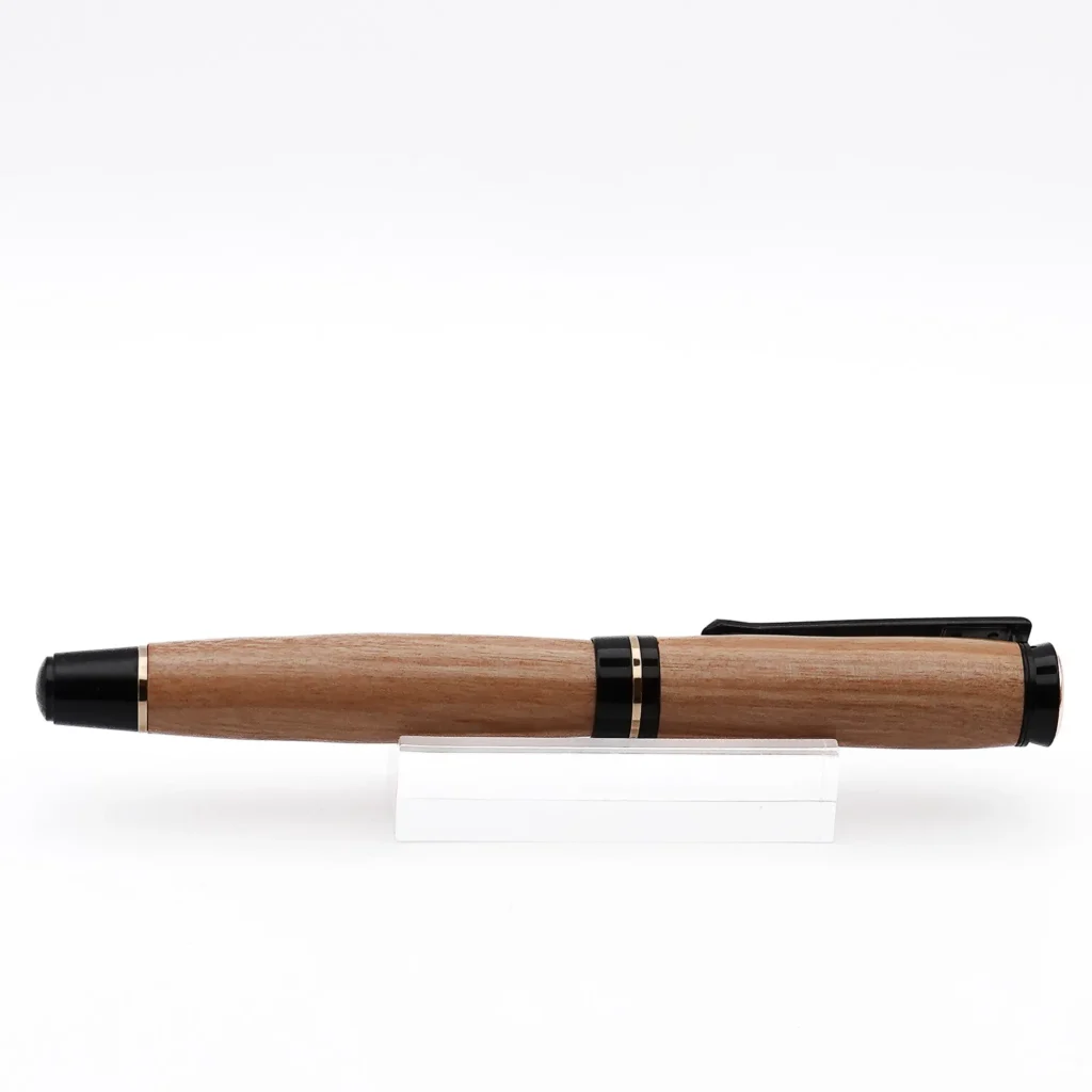Mid Range Fountain Pen in Olive with Black and Gold Fittings (1212)