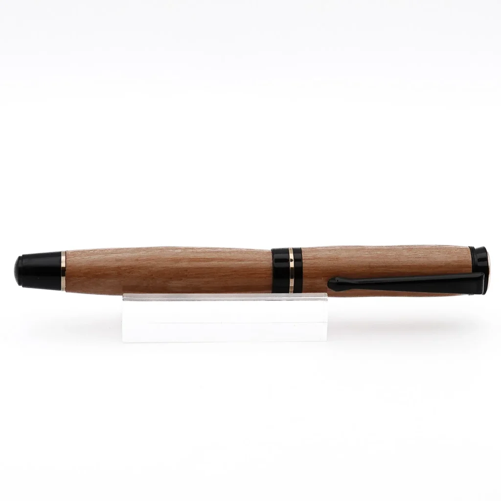 Mid Range Fountain Pen in Olive with Black and Gold Fittings (1212)