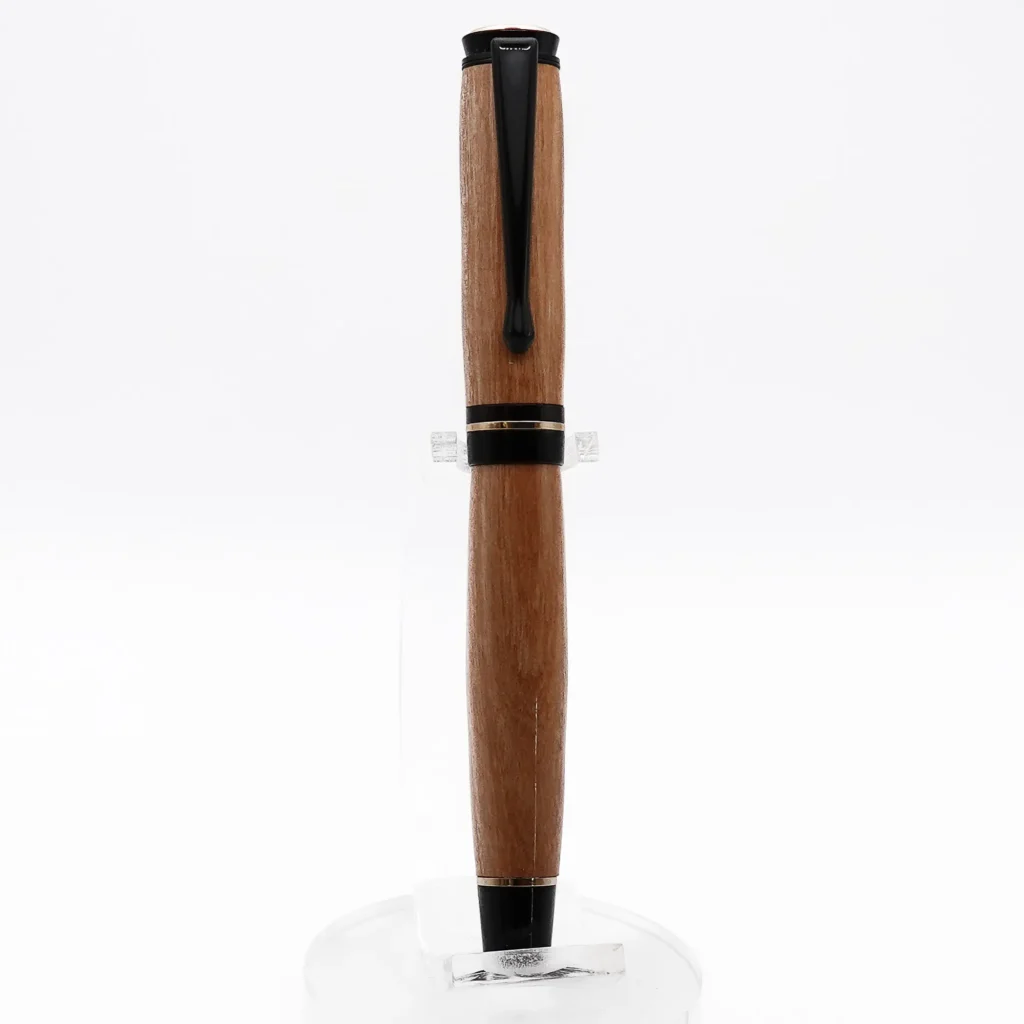 Mid Range Fountain Pen in Olive with Black and Gold Fittings (1212)