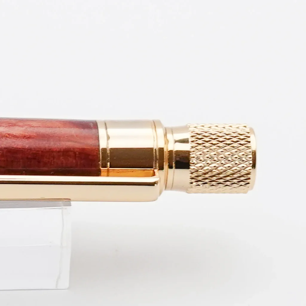 Cedar Industrial Ballpoint Pen with Gold Plated Fittings (1217)