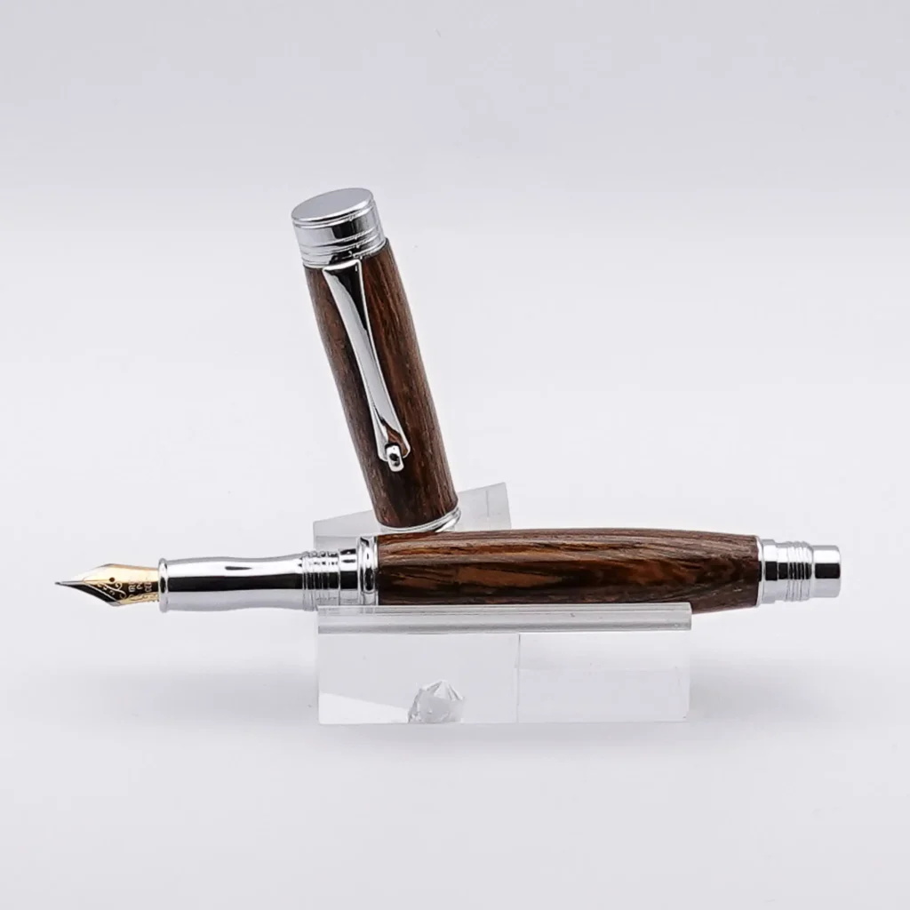 Fountain Pen in Panga Fountain Pen with Chrome Fittings