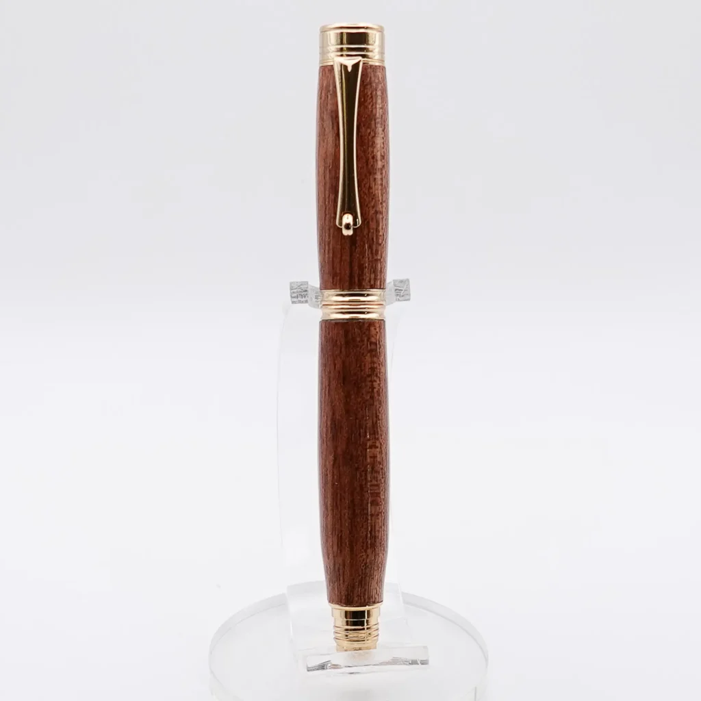 Fountain Pen in Meranti with Gold Plated Fittings