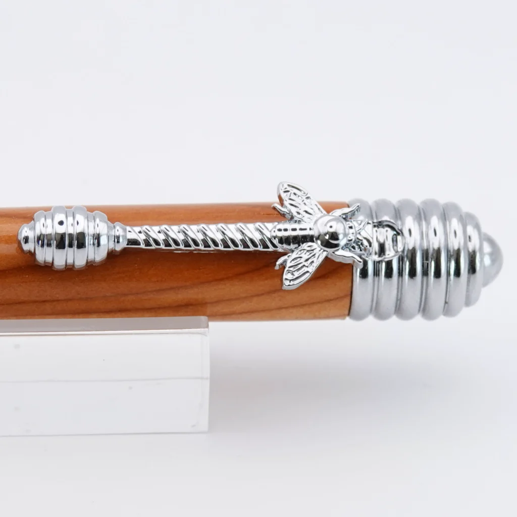 Yew Honeybee Fountain Pen with Chrome Plated Fittings (1226)