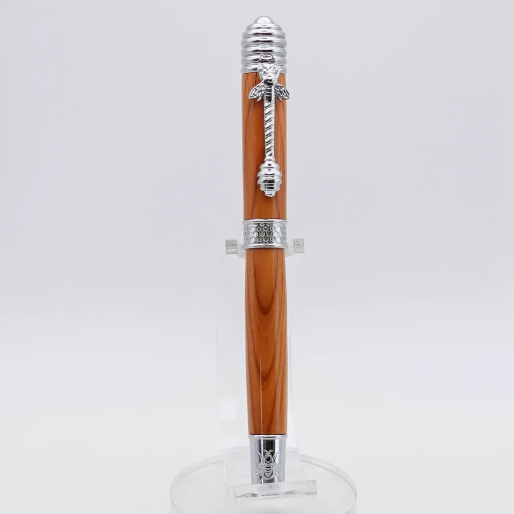 Yew Honeybee Fountain Pen with Chrome Plated Fittings (1226)