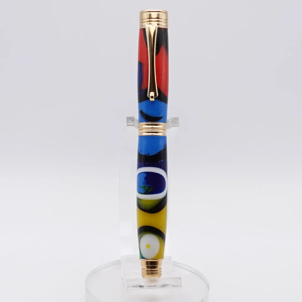Rollerball Pen Multicoloured with Gold Plated Fittings
