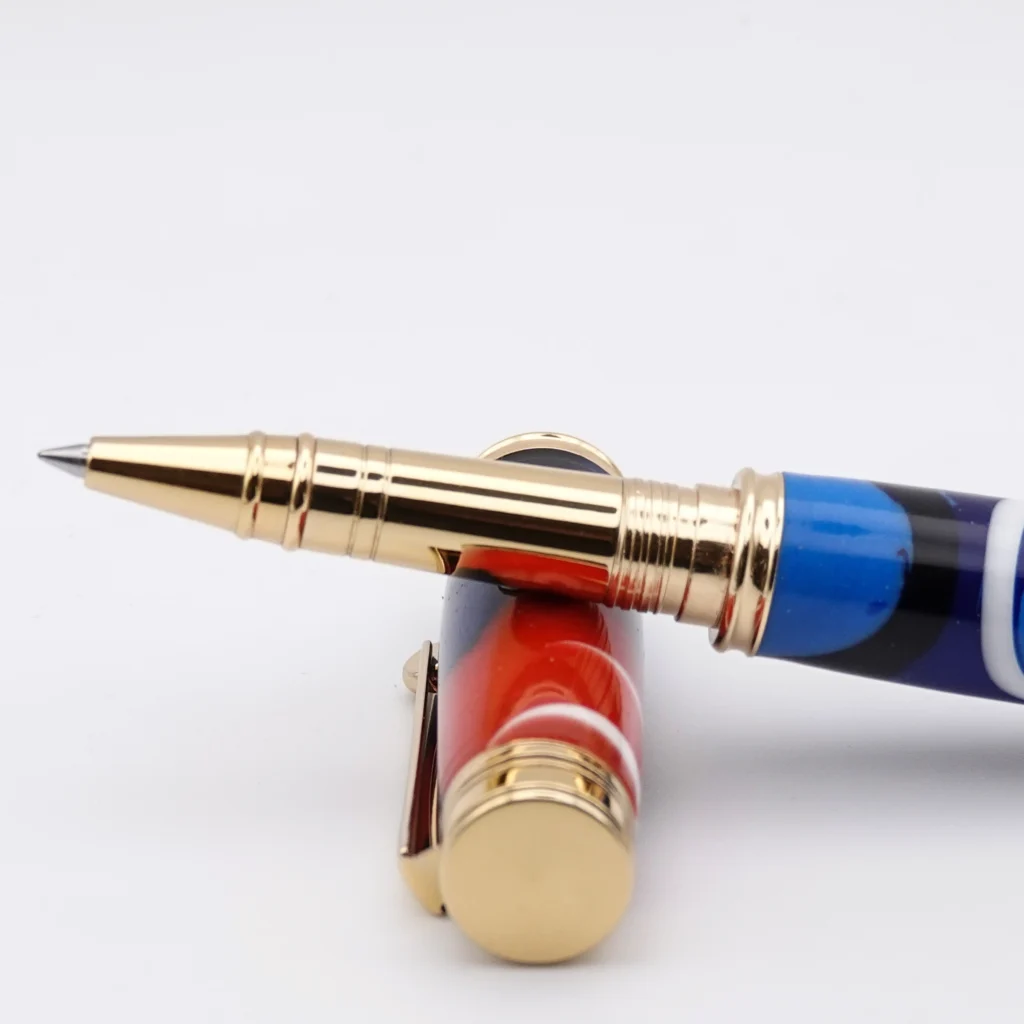 Rollerball Pen Multicoloured with Gold Plated Fittings