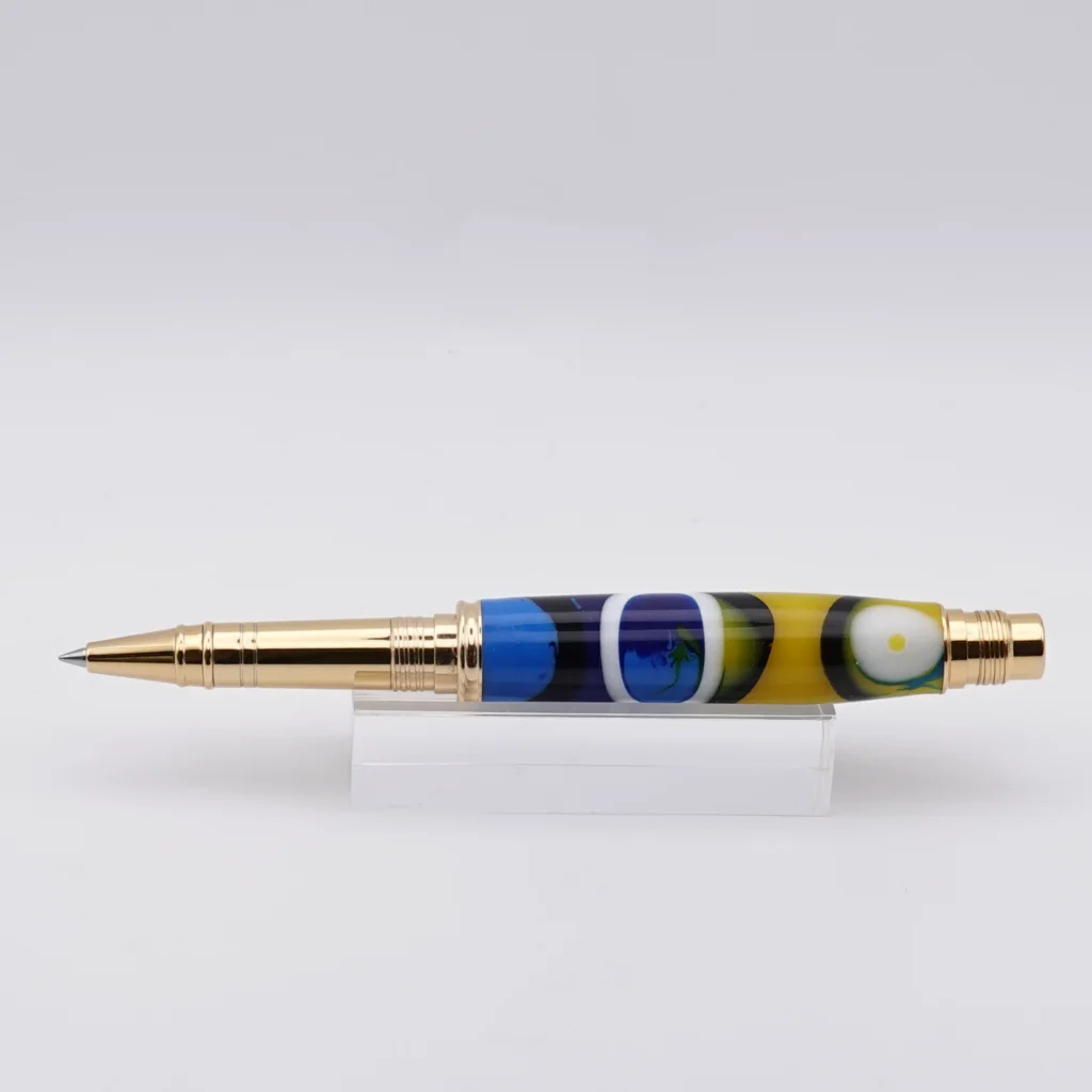 Rollerball Pen Multicoloured with Gold Plated Fittings
