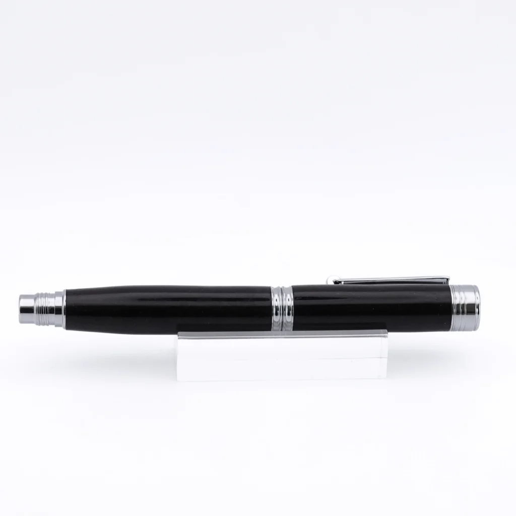 Bog Oak Fountain Pen with Chrome Plated Fittings (1245)