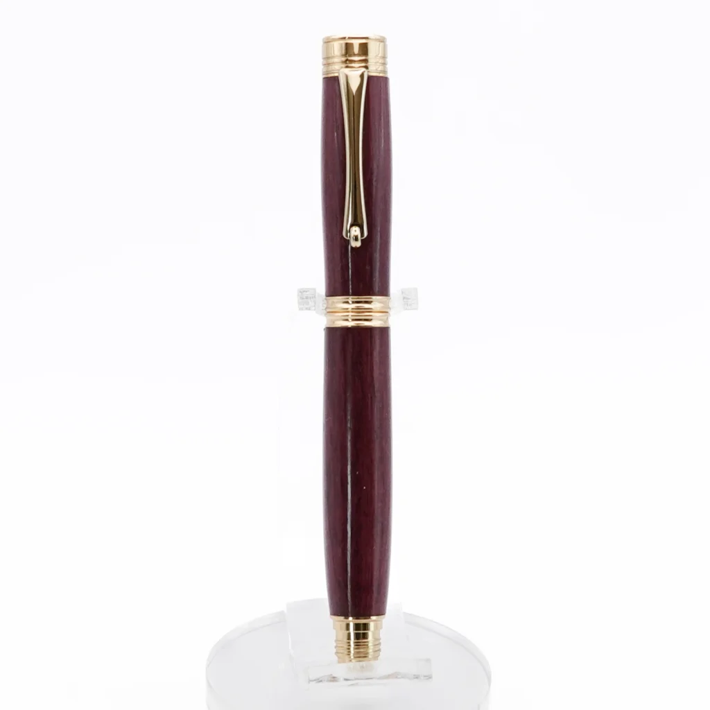 Purpleheart Fountain Pen with Gold Plated Fittings (1247)