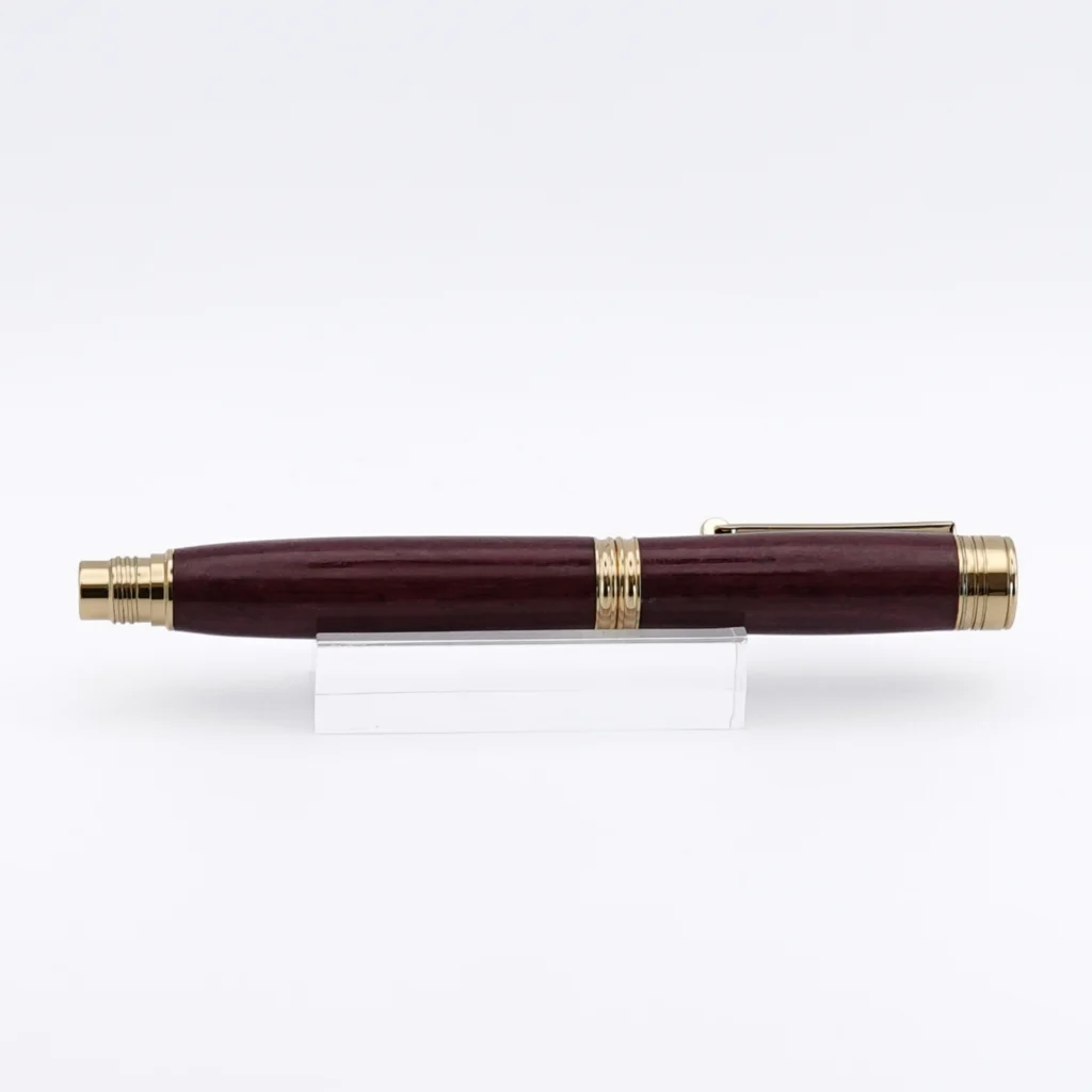 Purpleheart Fountain Pen with Gold Plated Fittings (1247)