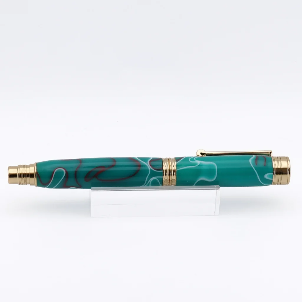 Multicoloured Fountain Pen with Gold Plated Fittings (1249)
