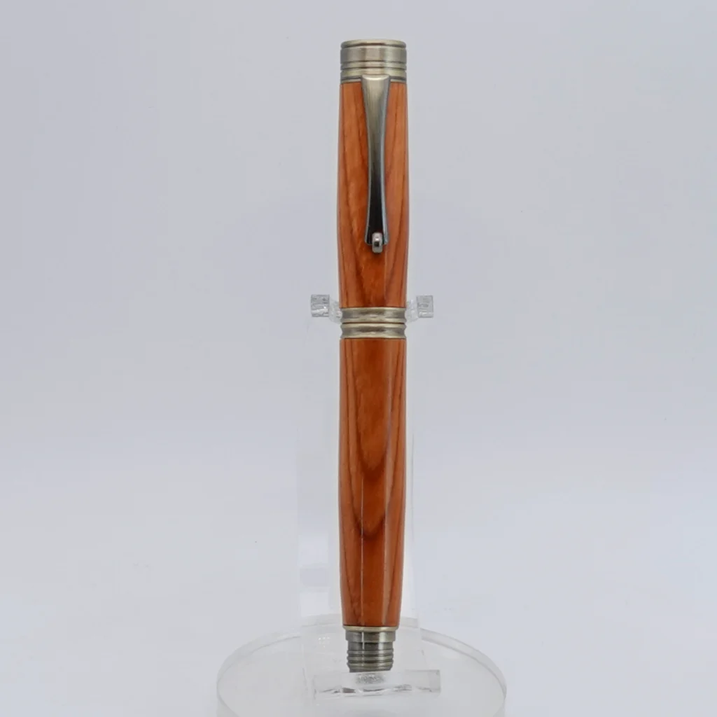 Yew Fountain Pen with Antique Coloured Fittings (1261)