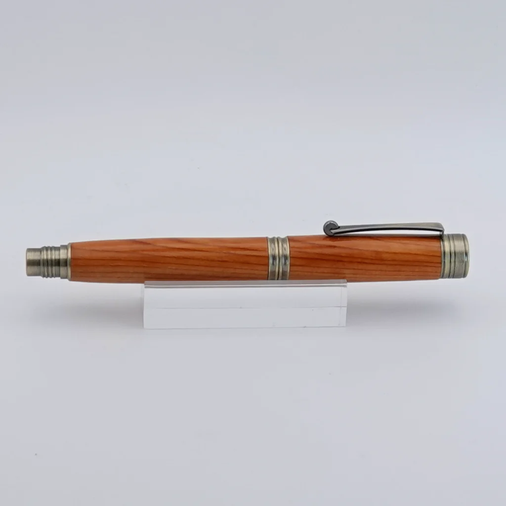 Yew Fountain Pen with Antique Coloured Fittings (1261)