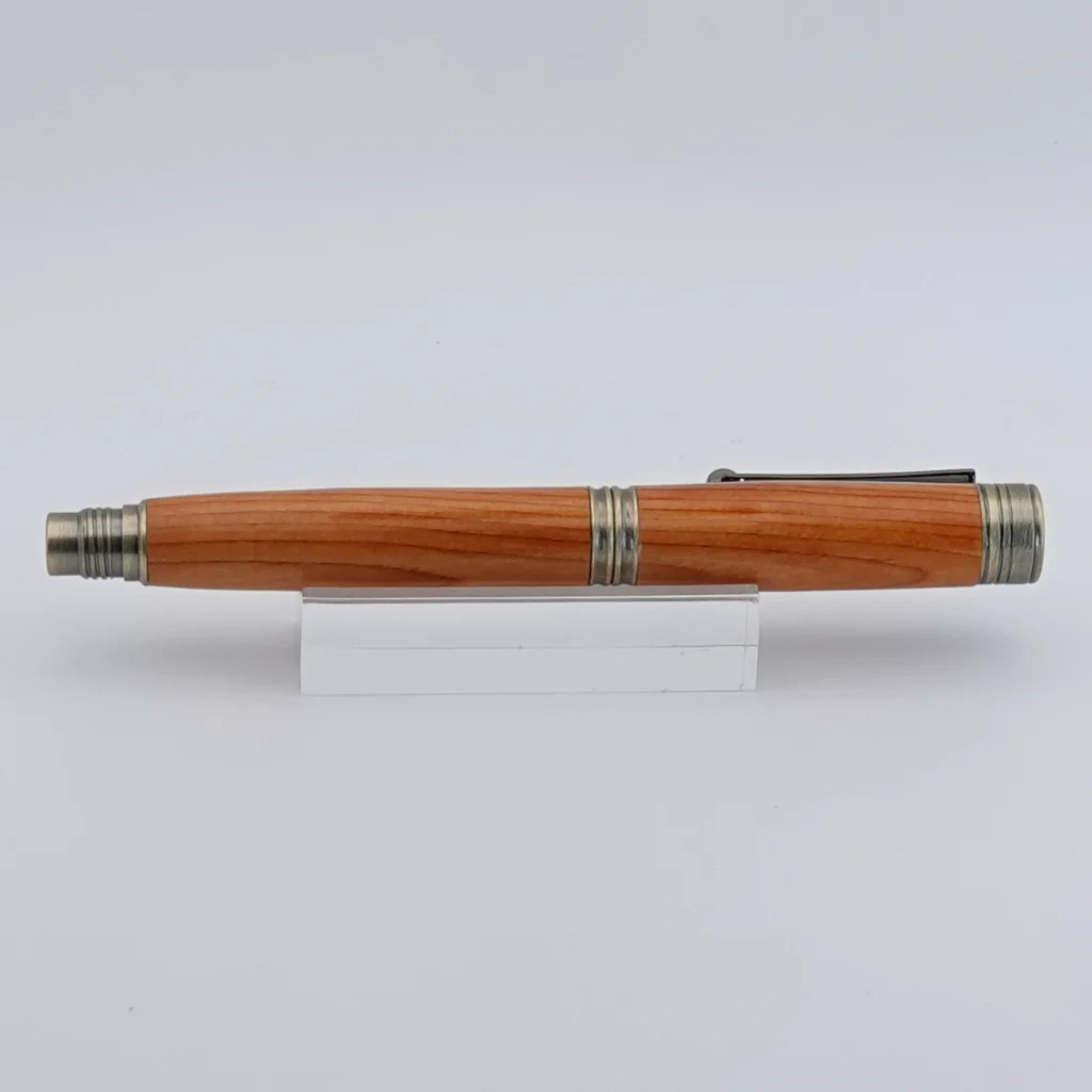 Yew Fountain Pen with Antique Coloured Fittings (1261)