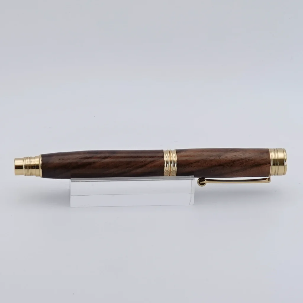 Black Walnut Fountain Pen with Gold Plated Fittings (1263)