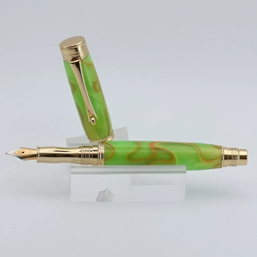 Green Multicoloured Fountain Pen