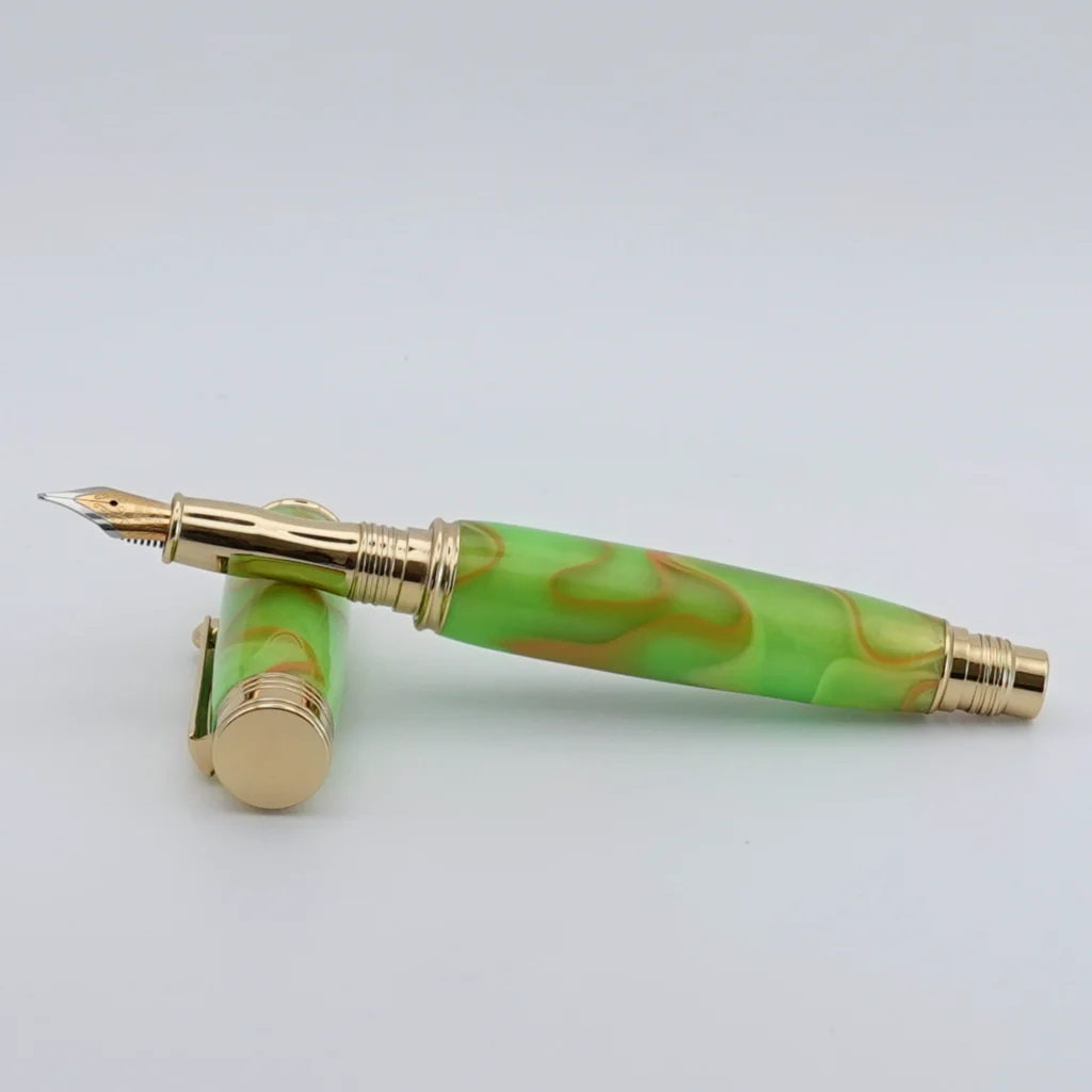 Multicoloured Fountain Pen with Gold Plated Fittings