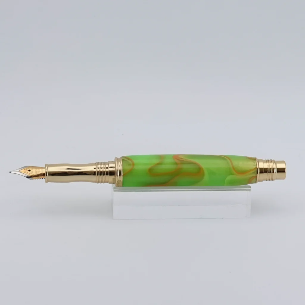 Green Multicoloured Fountain Pen