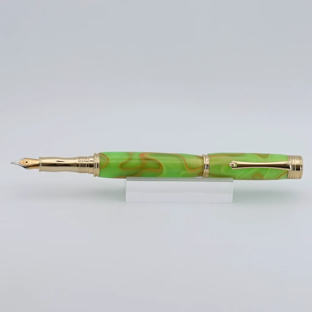 Green Multicoloured Fountain Pen