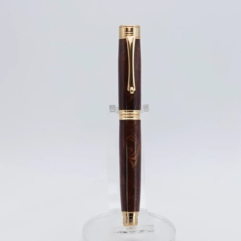 Wych Elm Fountain Pen with Gun Metal Fittings (1276)