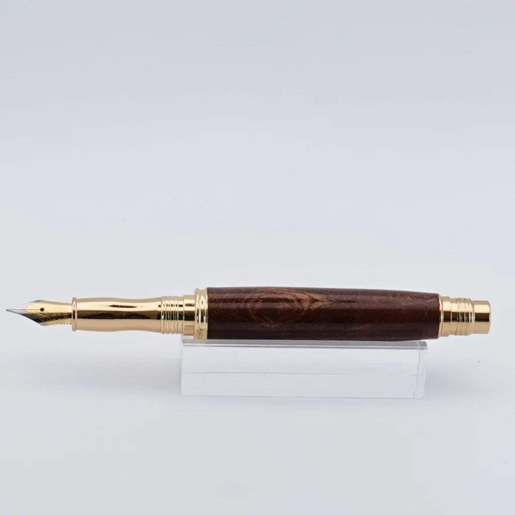Wych Elm Fountain Pen with Gun Metal Fittings (1276)