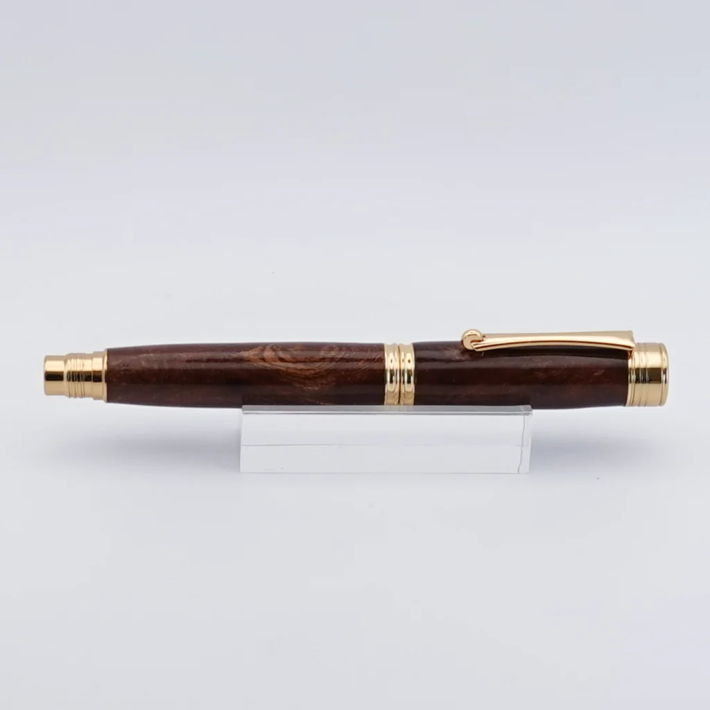 Wych Elm Fountain Pen with Gun Metal Fittings (1276)
