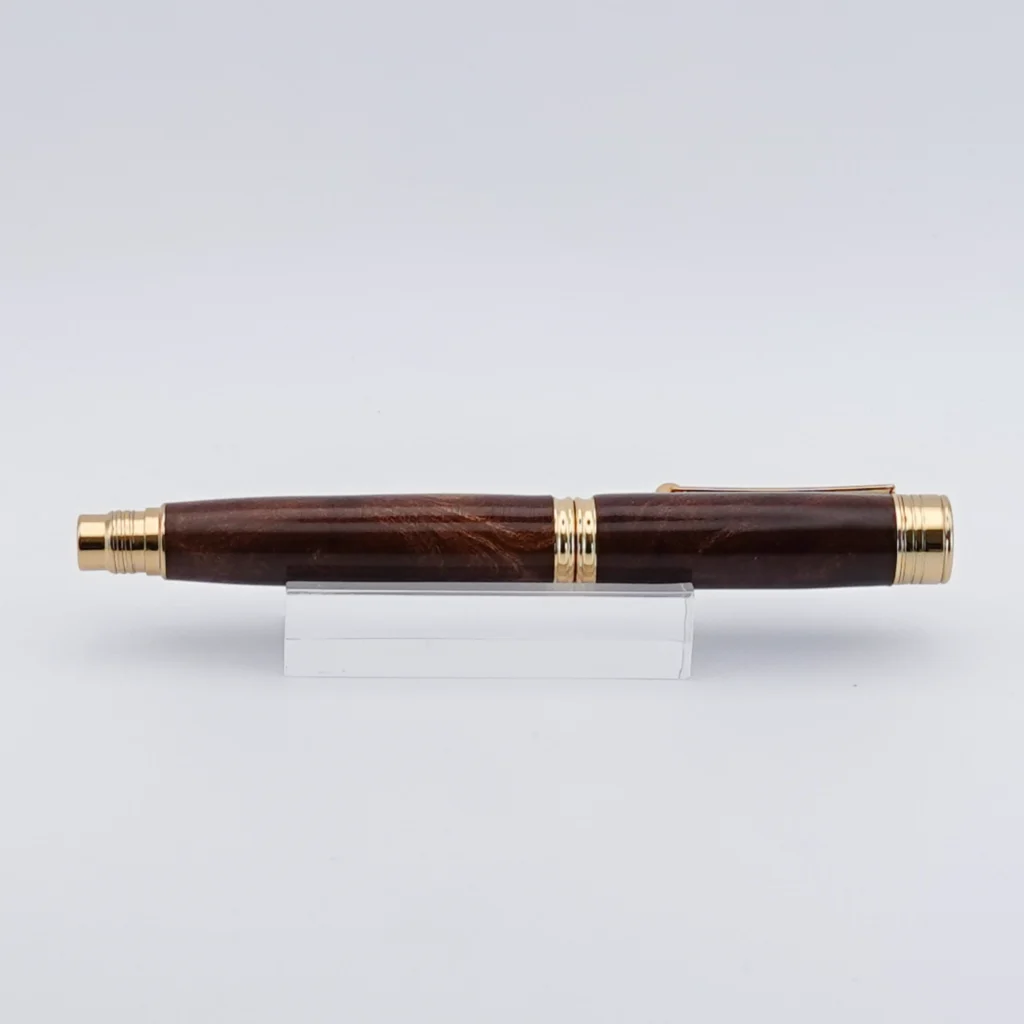 Wych Elm Fountain Pen with Gun Metal Fittings (1276)