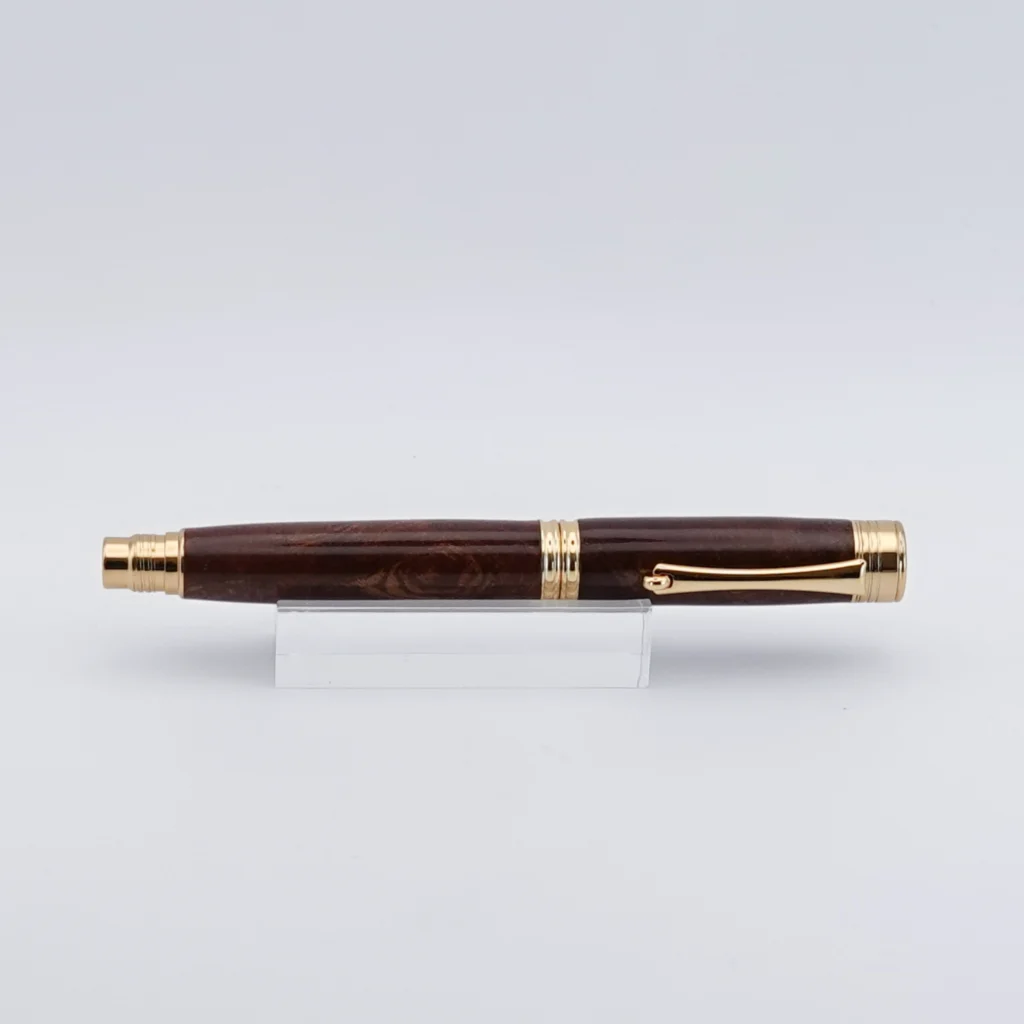 Fountain Pen in Wych Elm with Gun Metal Fittings (1276)