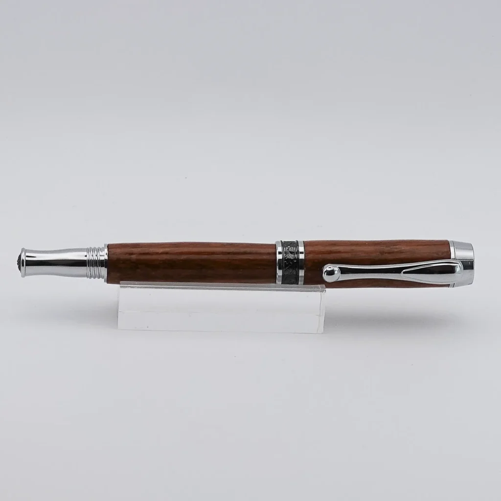Iroko Fountain Pen with Chrome Plated Fittings (1289)
