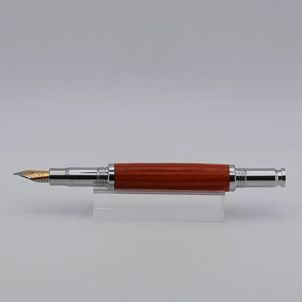 Padauk Fountain Pen with Chrome Plated Fittings (1290)