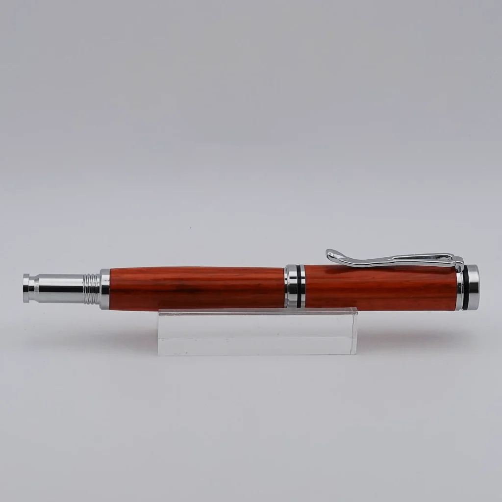 Fountain Pen in Padauk with Chrome Plated Fittings (1290)
