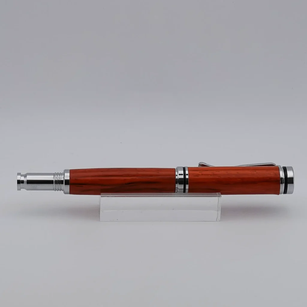 Padauk Fountain Pen with Chrome Plated Fittings (1290)