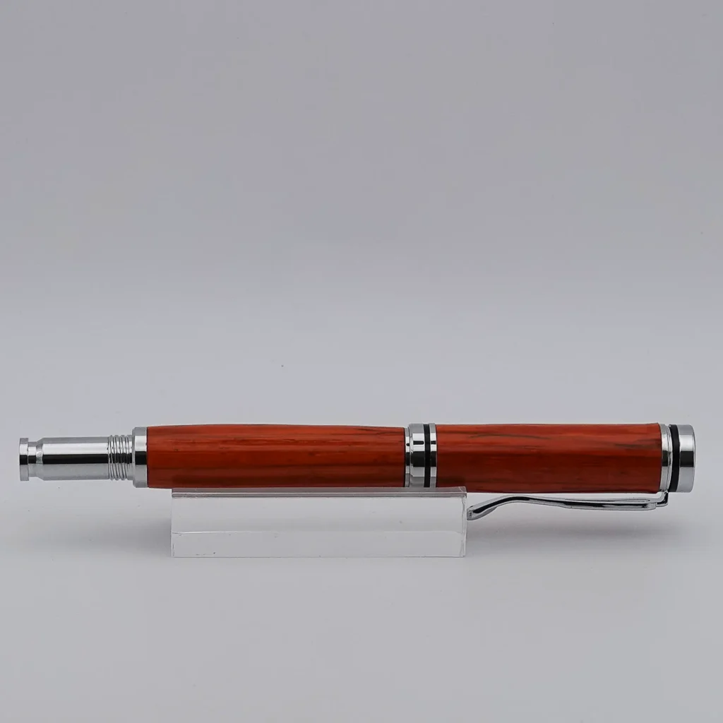 Padauk Fountain Pen with Chrome Plated Fittings (1290)