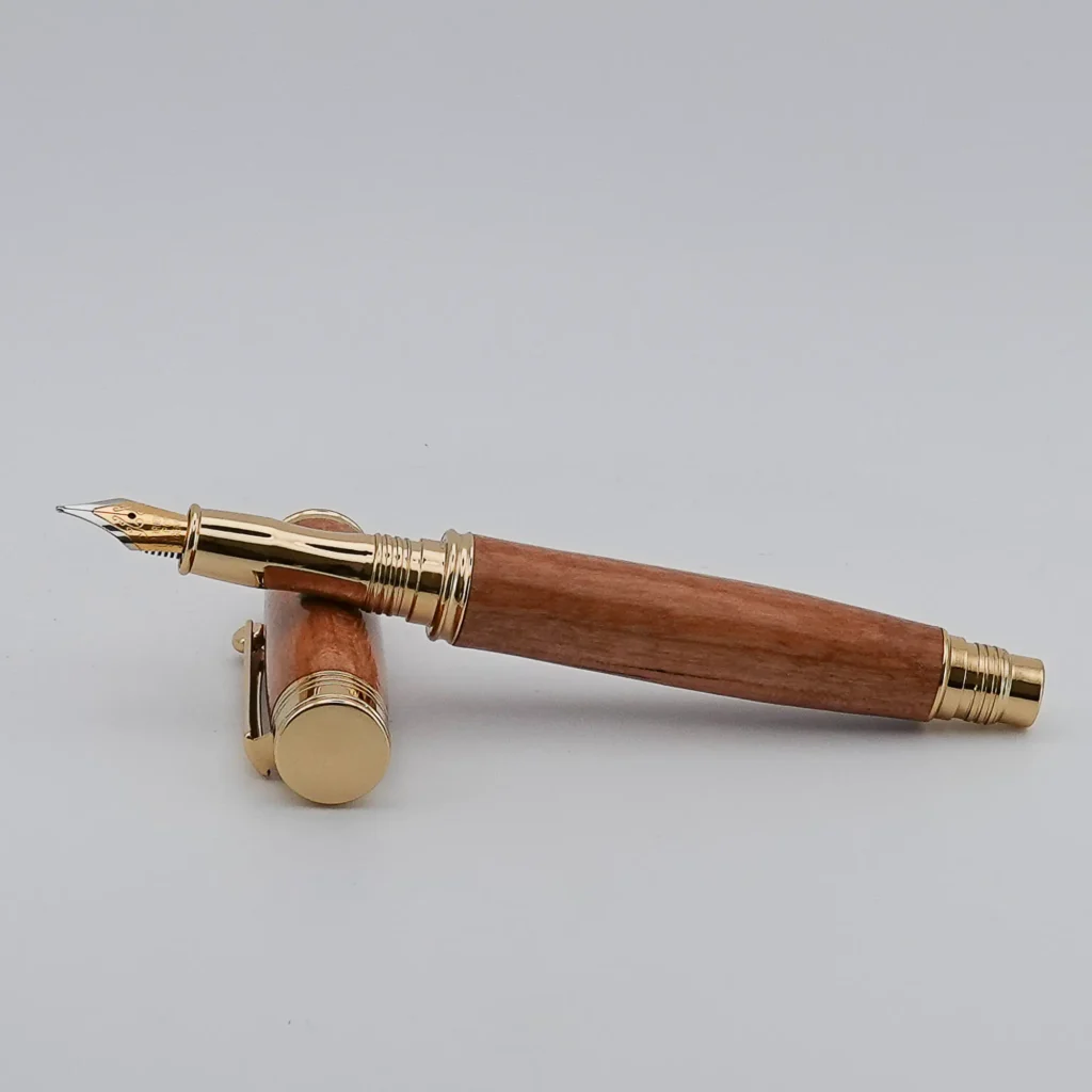 Fountain Pen in Black Cherry with Gold Plated Fittings (1299)