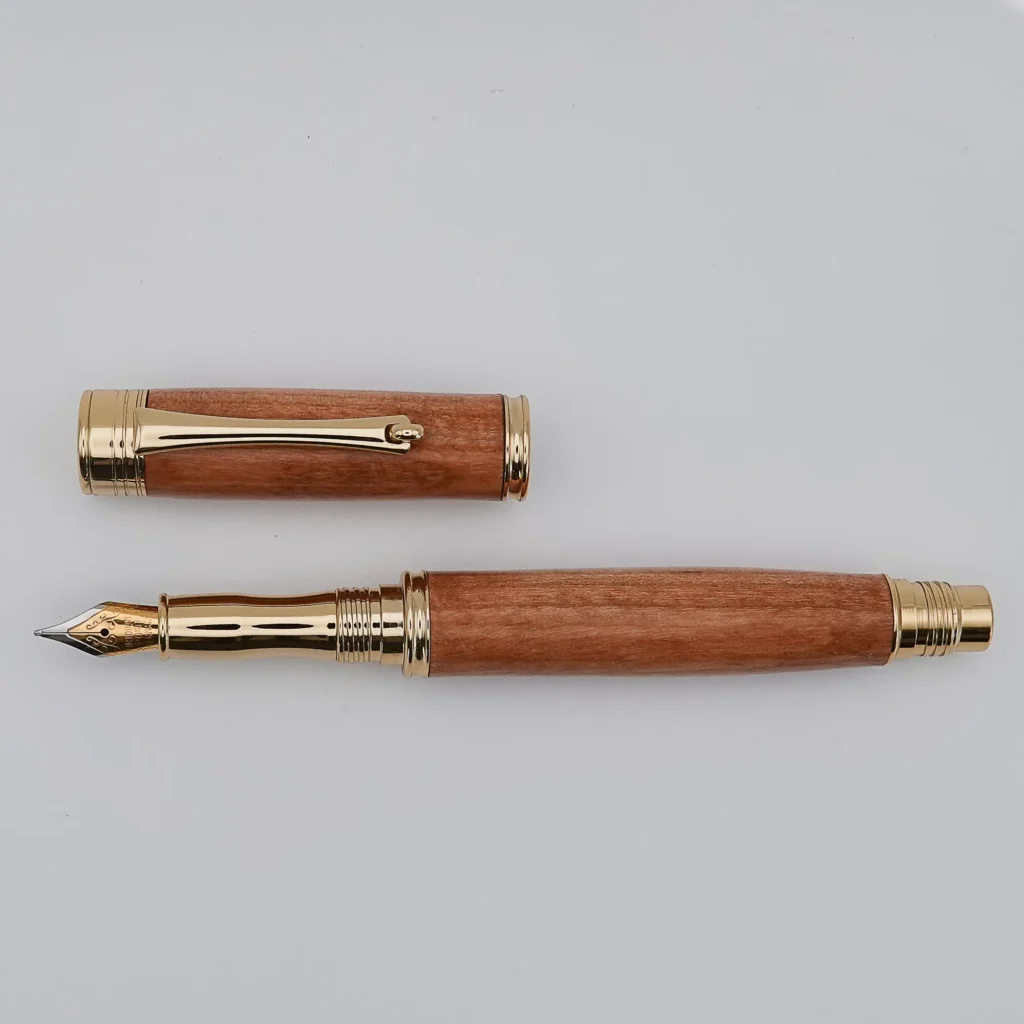 Black Cherry Fountain Pen with Gold Plated Fittings (1299)
