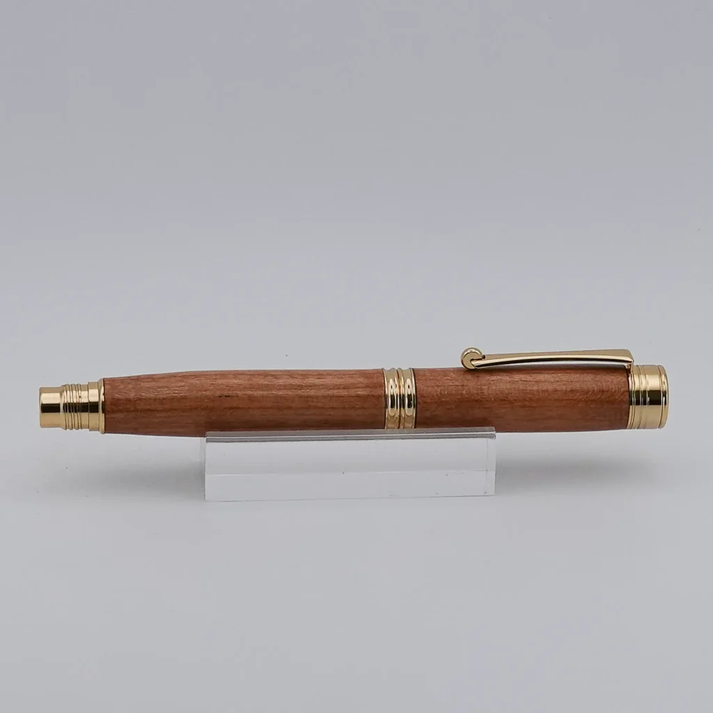 Fountain Pen in Black Cherry with Gold Plated Fittings (1299)