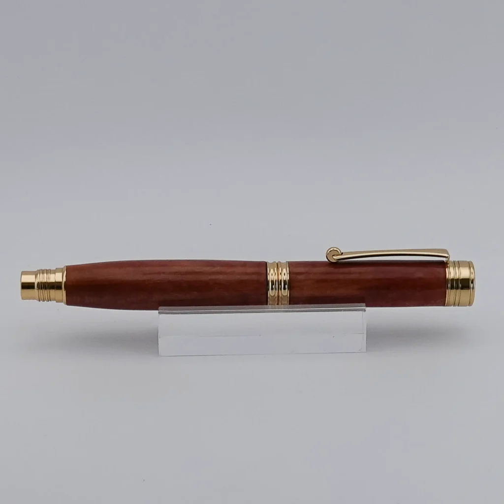 Cedar Fountain Pen with Gold Plated Fittings (1301)
