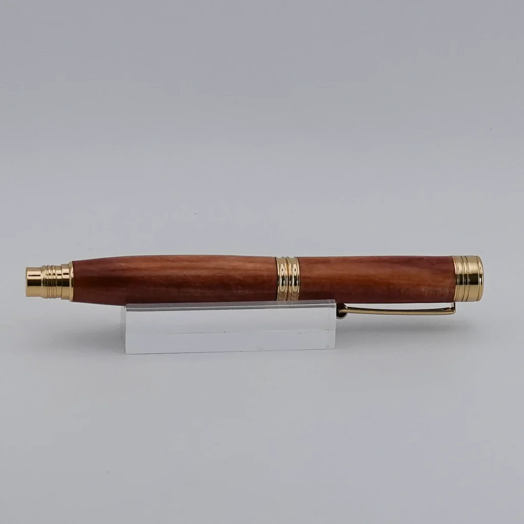 Cedar Fountain Pen with Gold Plated Fittings (1301)
